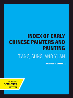 cover image of An Index of Early Chinese Painters and Painting